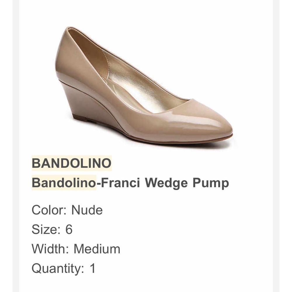Bandolino Franci wedge pump